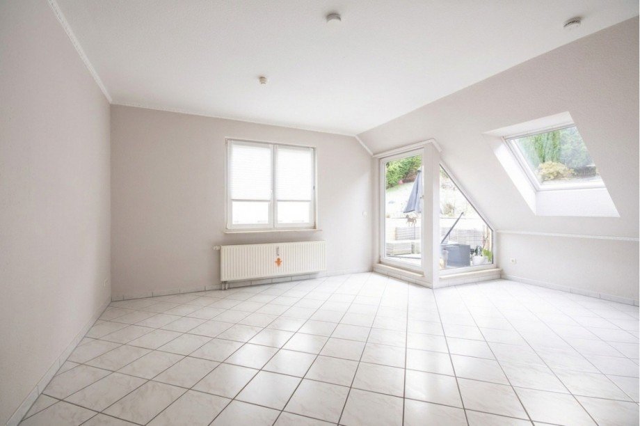 Wohnzimmer Dachgeschosswohnung Wuppertal
