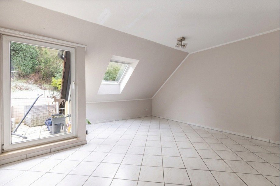 Wohnzimmer Dachgeschosswohnung Wuppertal