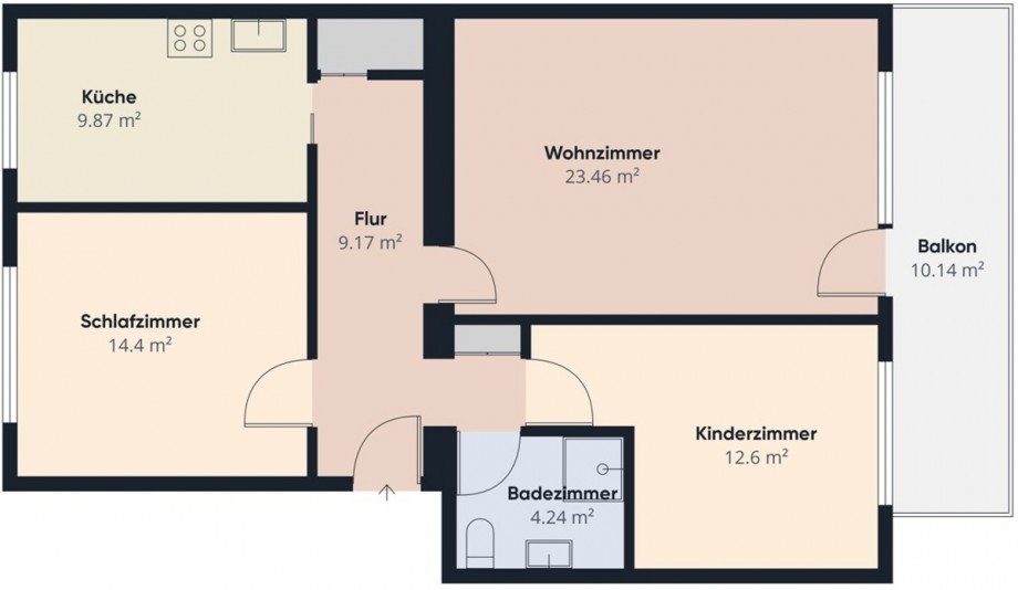 Grundriss Etagenwohnung Gevelsberg