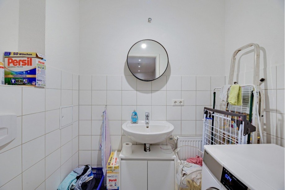 G�ste-WC mit Waschmaschinenanschluss Erdgeschosswohnung Leipzig