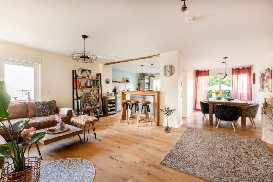 Wohnzimmer Doppelhaush�lfte Bochum