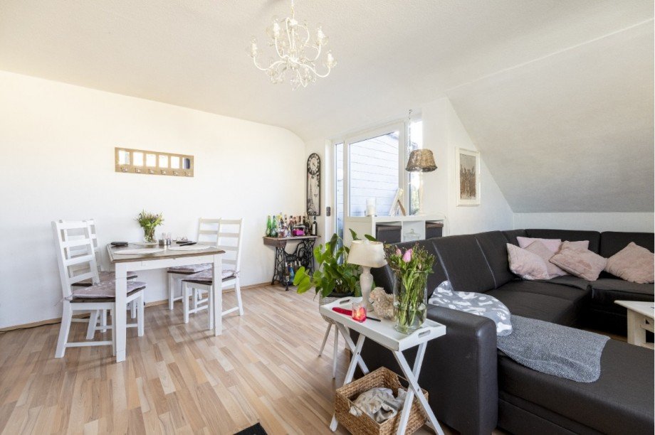 Wohnzimmer Dachgeschosswohnung Hattingen